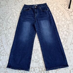 Genleck Womens High Waist Wide-Leg Baggy Jeans‎ Size 10 Y2K 90’s Amazon Find